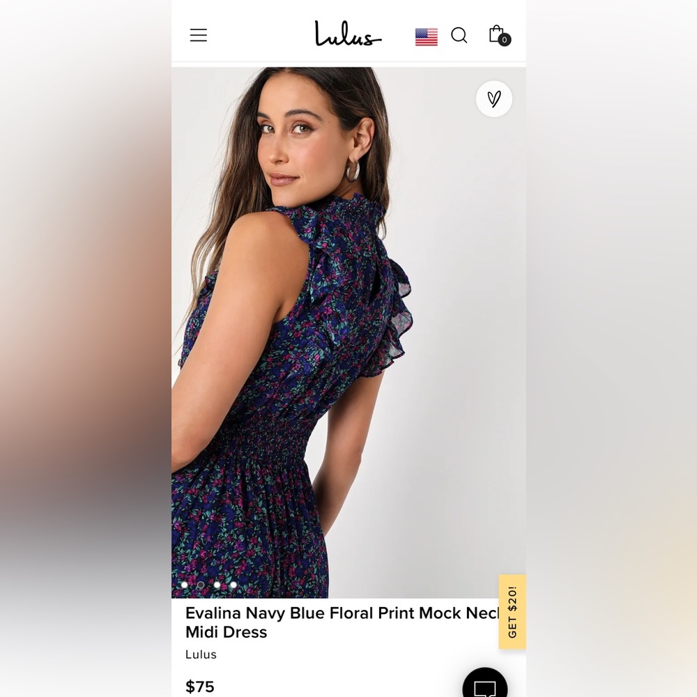 Lulu’s Floral Midi Dress